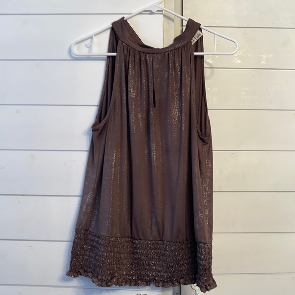 Brown dress shirt